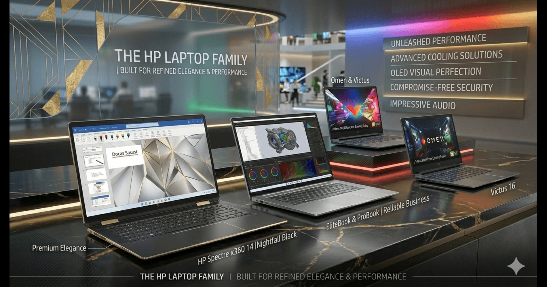  HP استكشف القوة، الأداء، والأناقة في مكان واحد.